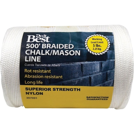 All-Source 500 Ft. Braided Nylon Chalk/Mason Line 307091